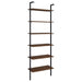 Owens 3-piece 96-inch Wall Mounted Bookshelf Set Walnut - U&U Home Budget Furniture (Carteret, NJ)