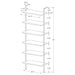 Owens 3-piece 96-inch Wall Mounted Bookshelf Set Walnut - U&U Home Budget Furniture (Carteret, NJ)