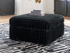 Midnight-Madness Oversized Accent Ottoman - U&U Home Budget Furniture (Carteret, NJ)