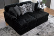 Midnight-Madness Super Chaise - U&U Home Budget Furniture (Carteret, NJ)