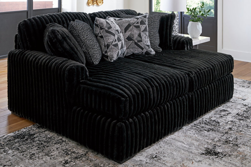 Midnight-Madness Super Chaise - U&U Home Budget Furniture (Carteret, NJ)