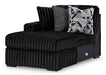 Midnight-Madness Sectional with Chaise - U&U Home Budget Furniture (Carteret, NJ)