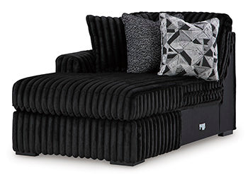 Midnight-Madness Sectional with Chaise - U&U Home Budget Furniture (Carteret, NJ)