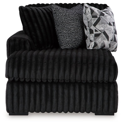 Midnight-Madness Sectional with Chaise - U&U Home Budget Furniture (Carteret, NJ)