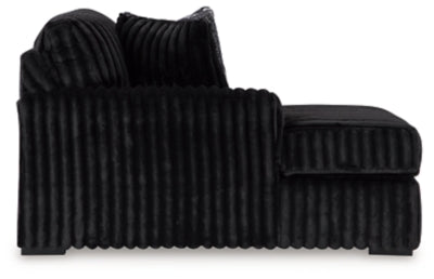Midnight-Madness Sectional with Chaise - U&U Home Budget Furniture (Carteret, NJ)
