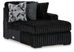 Midnight-Madness Sectional with Chaise - U&U Home Budget Furniture (Carteret, NJ)