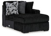 Midnight-Madness Sectional with Chaise - U&U Home Budget Furniture (Carteret, NJ)