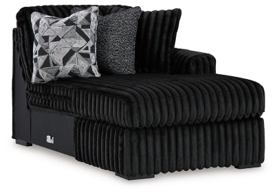 Midnight-Madness Sectional with Chaise - U&U Home Budget Furniture (Carteret, NJ)
