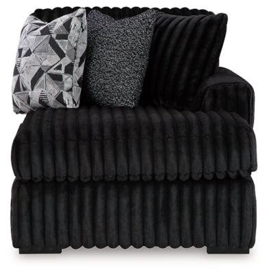 Midnight-Madness Sectional with Chaise - U&U Home Budget Furniture (Carteret, NJ)