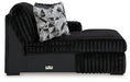 Midnight-Madness Sectional with Chaise - U&U Home Budget Furniture (Carteret, NJ)