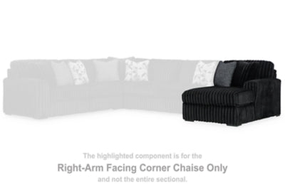 Midnight-Madness Sectional with Chaise - U&U Home Budget Furniture (Carteret, NJ)