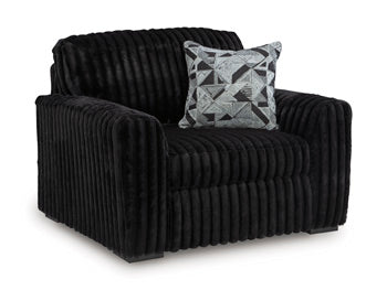 Midnight-Madness Oversized Chair - U&U Home Budget Furniture (Carteret, NJ)