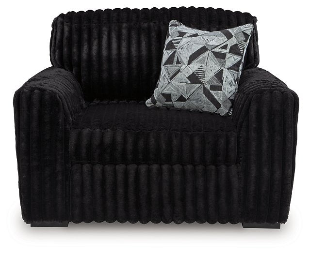 Midnight-Madness Oversized Chair - U&U Home Budget Furniture (Carteret, NJ)