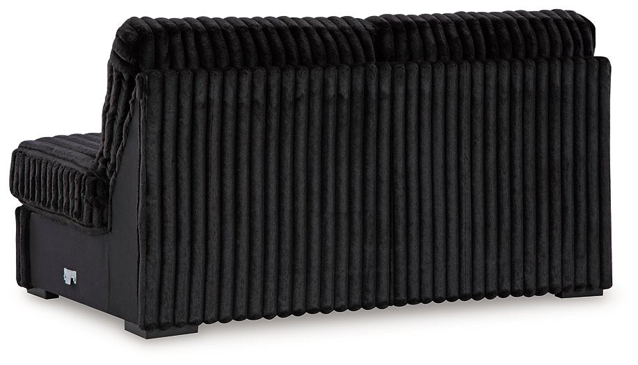 Midnight-Madness Sectional with Chaise - U&U Home Budget Furniture (Carteret, NJ)