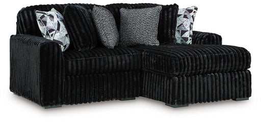 Midnight-Madness Sectional with Chaise - U&U Home Budget Furniture (Carteret, NJ)