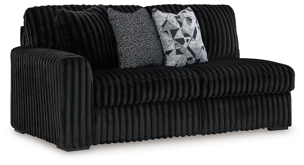 Midnight-Madness Sectional with Chaise - U&U Home Budget Furniture (Carteret, NJ)