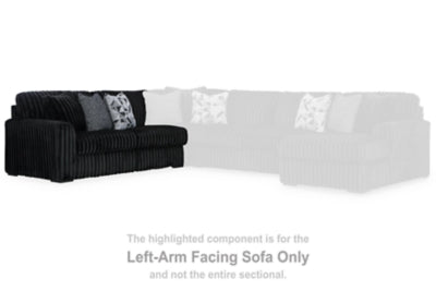 Midnight-Madness Sectional with Chaise - U&U Home Budget Furniture (Carteret, NJ)
