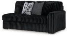 Midnight-Madness Sectional with Chaise - U&U Home Budget Furniture (Carteret, NJ)