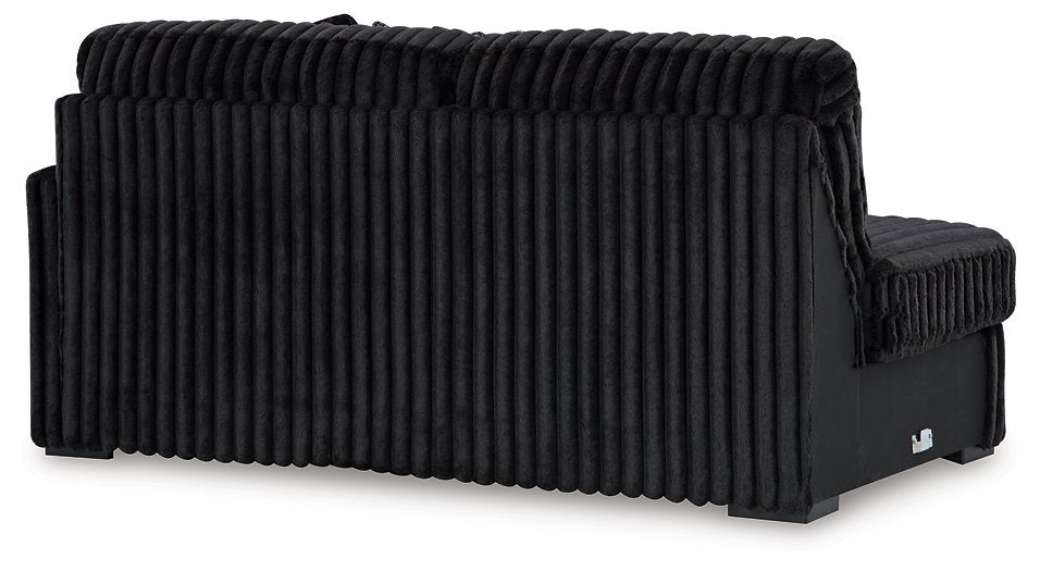 Midnight-Madness Sectional with Chaise - U&U Home Budget Furniture (Carteret, NJ)