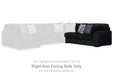 Midnight-Madness Sectional with Chaise - U&U Home Budget Furniture (Carteret, NJ)