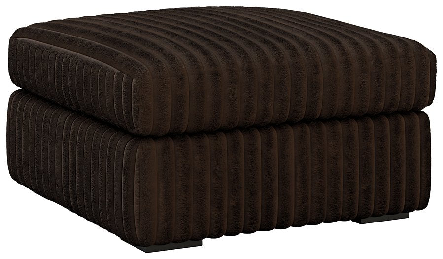Midnight-Madness Oversized Accent Ottoman - U&U Home Budget Furniture (Carteret, NJ)