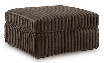 Midnight-Madness Oversized Accent Ottoman - U&U Home Budget Furniture (Carteret, NJ)