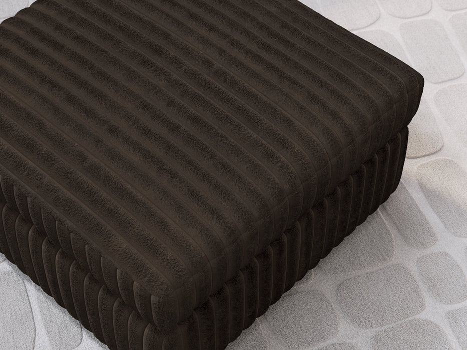 Midnight-Madness Oversized Accent Ottoman - U&U Home Budget Furniture (Carteret, NJ)
