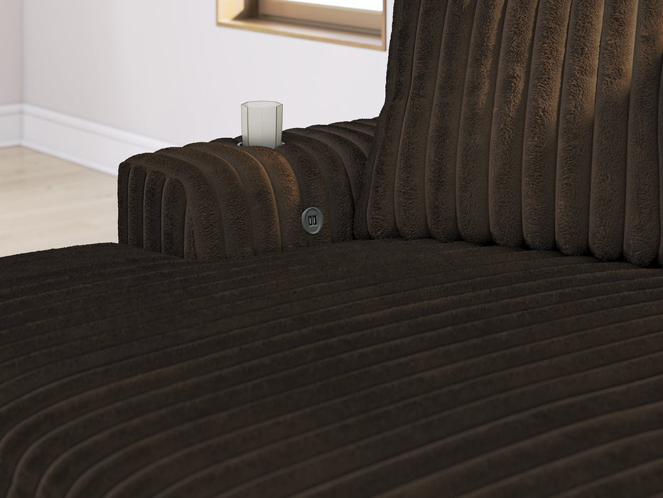 Midnight-Madness Oversized Chaise - U&U Home Budget Furniture (Carteret, NJ)