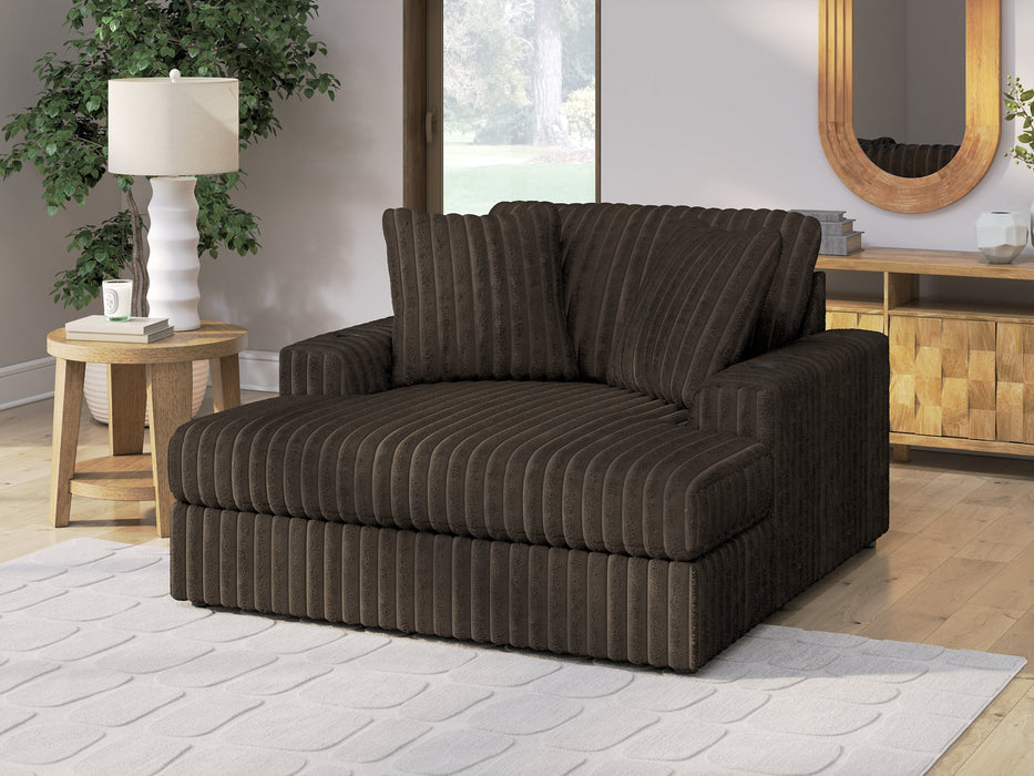 Midnight-Madness Oversized Chaise - U&U Home Budget Furniture (Carteret, NJ)