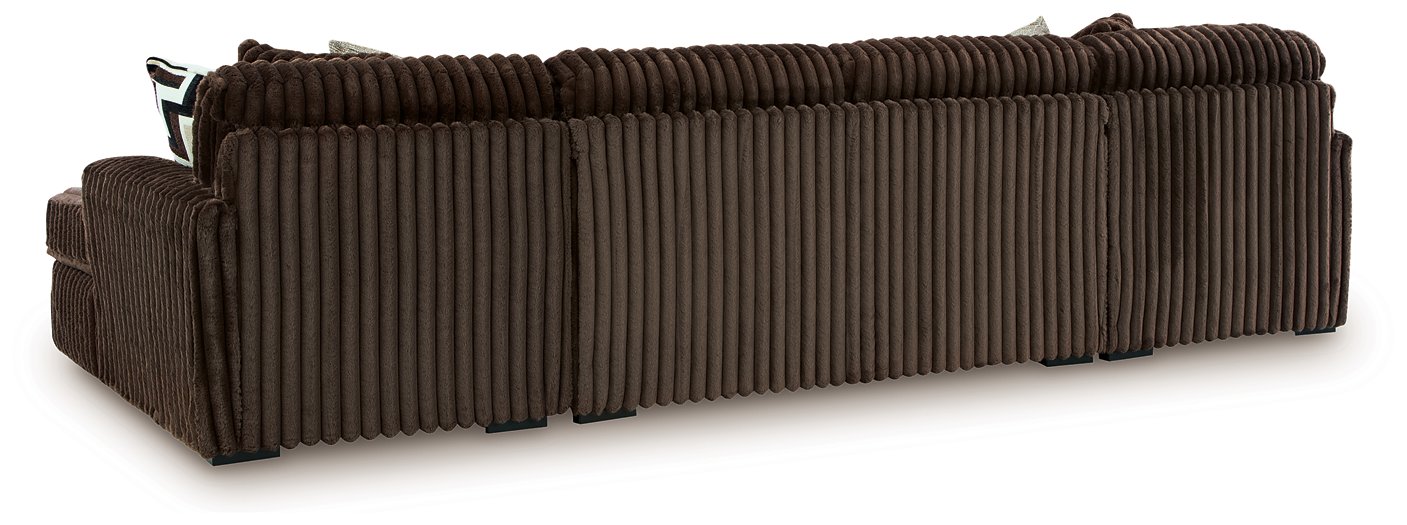 Midnight-Madness Sectional with Chaise - U&U Home Budget Furniture (Carteret, NJ)