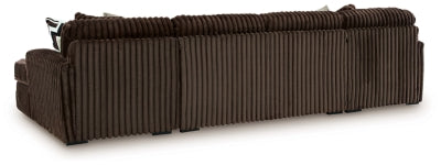 Midnight-Madness Sectional with Chaise - U&U Home Budget Furniture (Carteret, NJ)