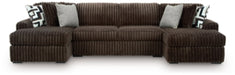Midnight-Madness Sectional with Chaise - U&U Home Budget Furniture (Carteret, NJ)
