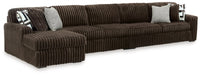 Midnight-Madness Sectional with Chaise - U&U Home Budget Furniture (Carteret, NJ)