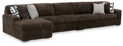 Midnight-Madness Sectional with Chaise - U&U Home Budget Furniture (Carteret, NJ)