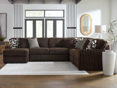 Midnight-Madness Sectional with Chaise - U&U Home Budget Furniture (Carteret, NJ)