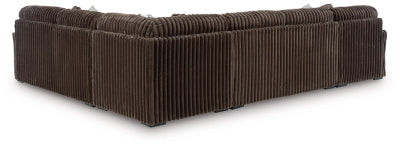 Midnight-Madness Sectional with Chaise - U&U Home Budget Furniture (Carteret, NJ)
