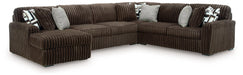 Midnight-Madness Sectional with Chaise - U&U Home Budget Furniture (Carteret, NJ)