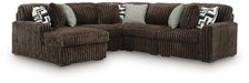Midnight-Madness Sectional with Chaise - U&U Home Budget Furniture (Carteret, NJ)