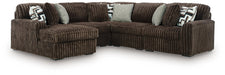 Midnight-Madness Sectional with Chaise - U&U Home Budget Furniture (Carteret, NJ)