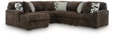 Midnight-Madness Sectional with Chaise - U&U Home Budget Furniture (Carteret, NJ)