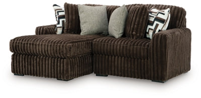 Midnight-Madness Sectional with Chaise - U&U Home Budget Furniture (Carteret, NJ)