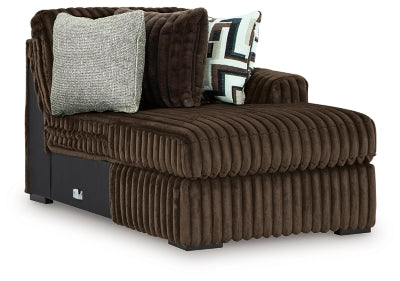 Midnight-Madness Sectional with Chaise - U&U Home Budget Furniture (Carteret, NJ)
