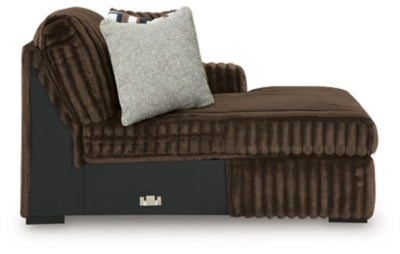 Midnight-Madness Sectional with Chaise - U&U Home Budget Furniture (Carteret, NJ)