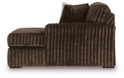 Midnight-Madness Sectional with Chaise - U&U Home Budget Furniture (Carteret, NJ)