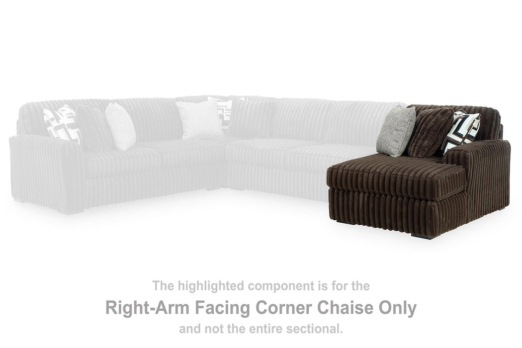 Midnight-Madness Sectional with Chaise - U&U Home Budget Furniture (Carteret, NJ)