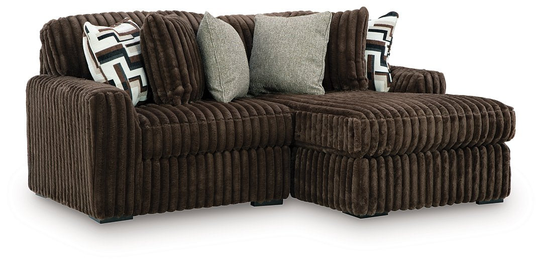 Midnight-Madness Sectional with Chaise - U&U Home Budget Furniture (Carteret, NJ)