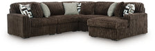 Midnight-Madness Sectional with Chaise - U&U Home Budget Furniture (Carteret, NJ)