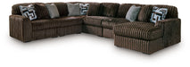 Midnight-Madness Sectional with Chaise - U&U Home Budget Furniture (Carteret, NJ)