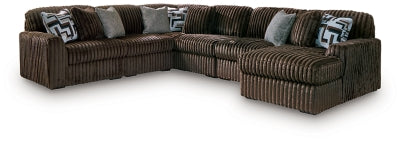 Midnight-Madness Sectional with Chaise - U&U Home Budget Furniture (Carteret, NJ)
