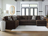 Midnight-Madness Sectional with Chaise - U&U Home Budget Furniture (Carteret, NJ)